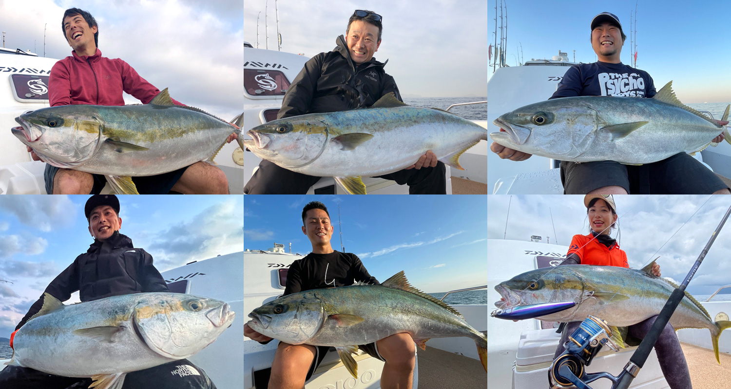 玄界灘 ヒラマサキャスティング アングラー